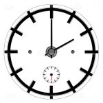 Minimalist Clock in Black and White